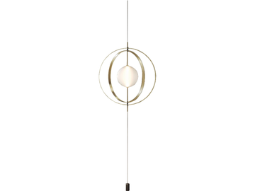 PAPILLON - Dimmable glass and steel ceiling to floor lamp by Bontempi Casa - view 2
